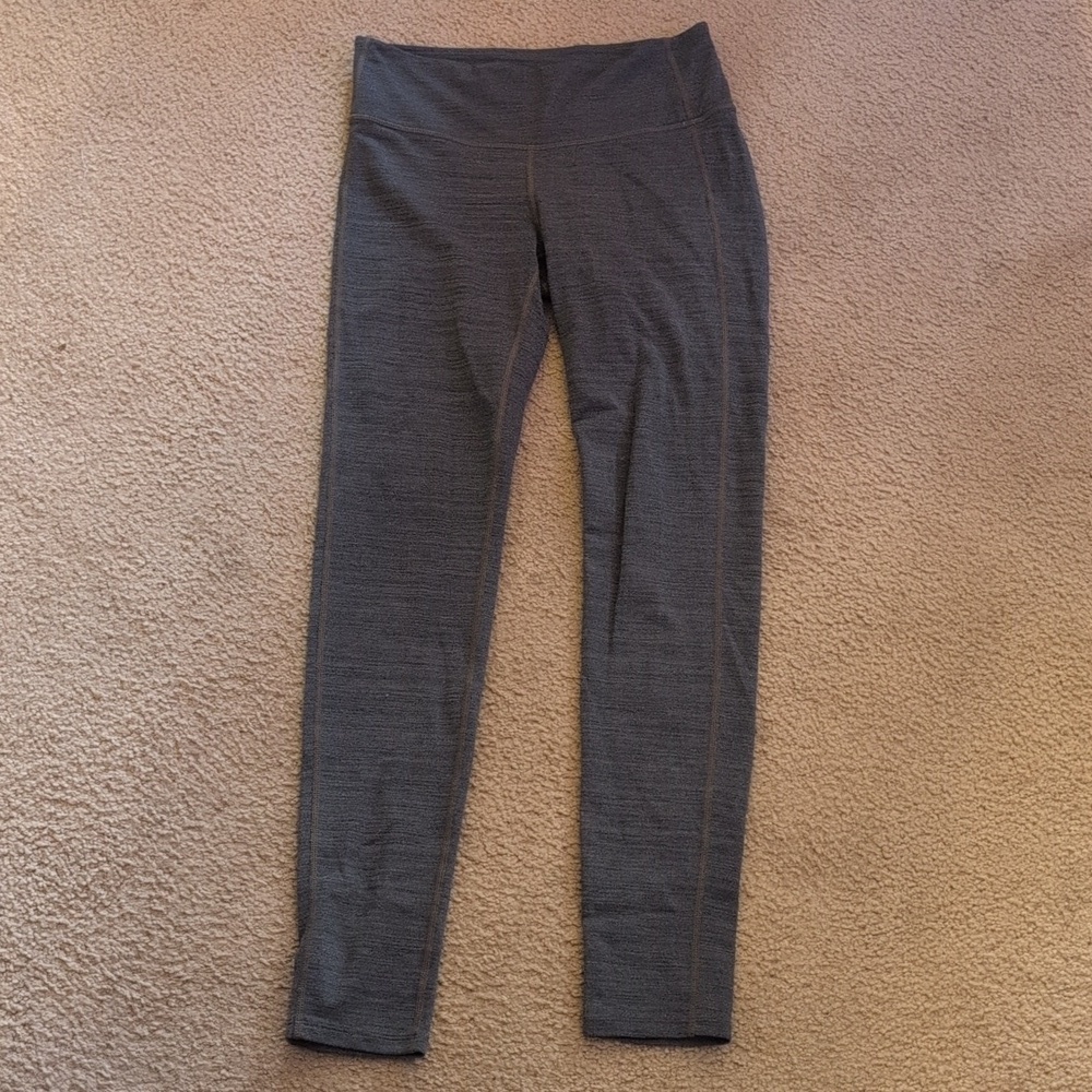 Athleta Gray Full Length Athletic Workout Leggings Size Small - Picture 3 of 7
